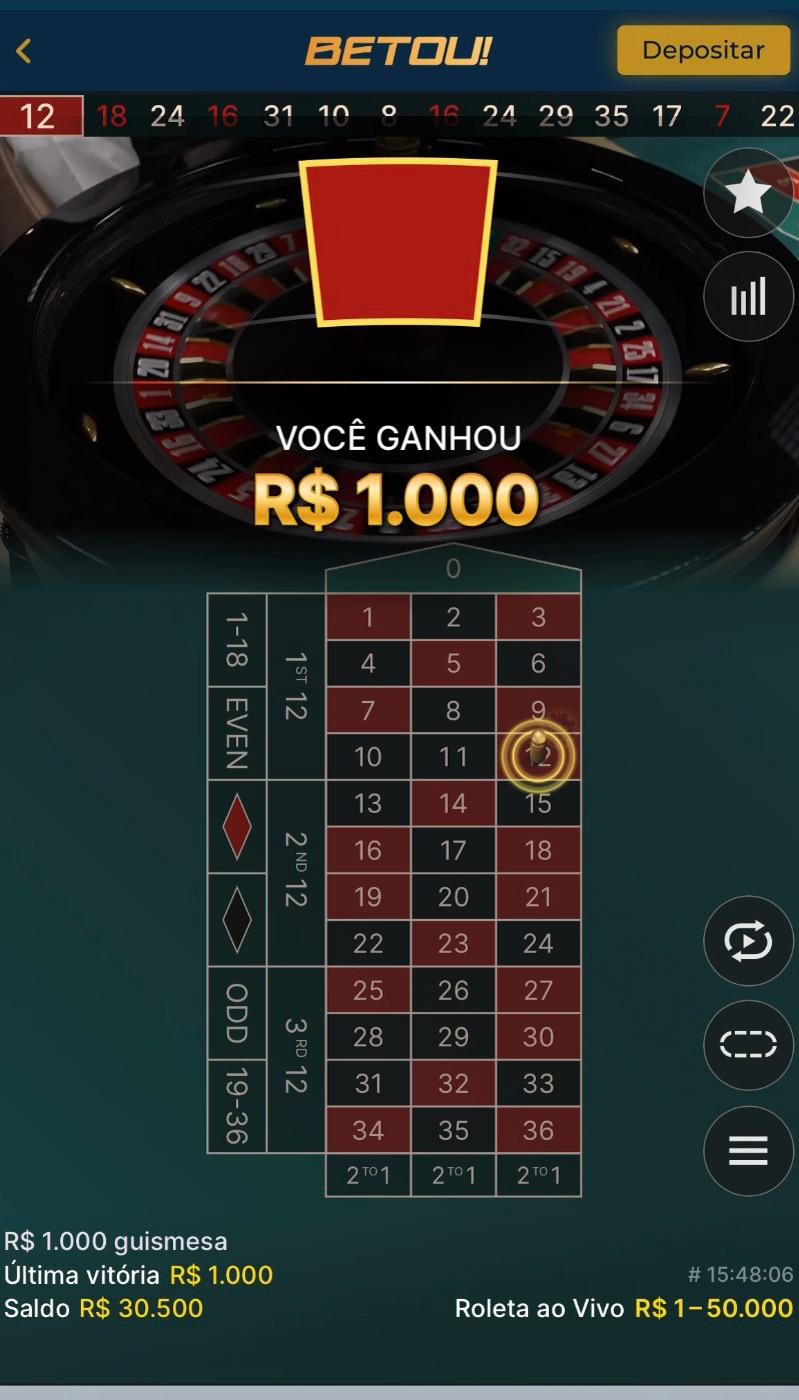 Vitória R$ 1.000 guismesa · Betou!