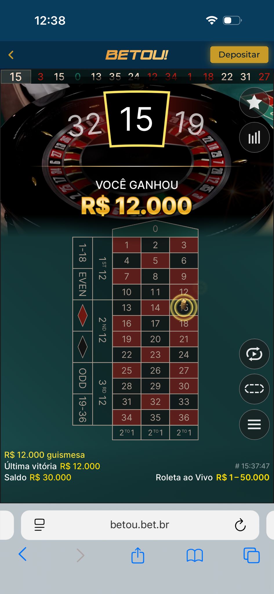 Vitória guismesa · Betou!